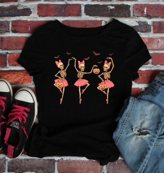 Skeleton Ballet Dancers Tshirt