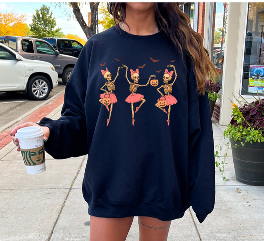 Skeleton Ballet Dancers Crewneck