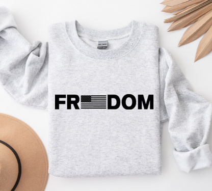Freedom BW Flag - Crewneck
