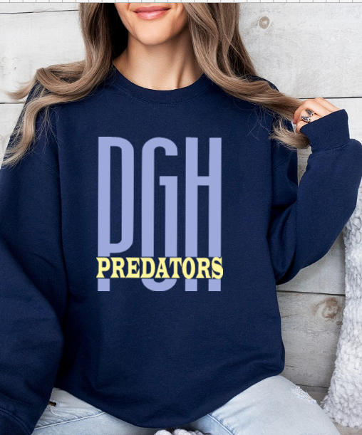 Hockey Large Letters - Predators Crewneck