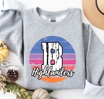 Coastal Wave School Spirit- Baldwin Crewneck