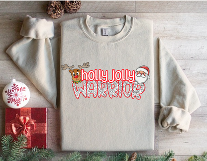 Holly Jolly - Warriors Crewneck