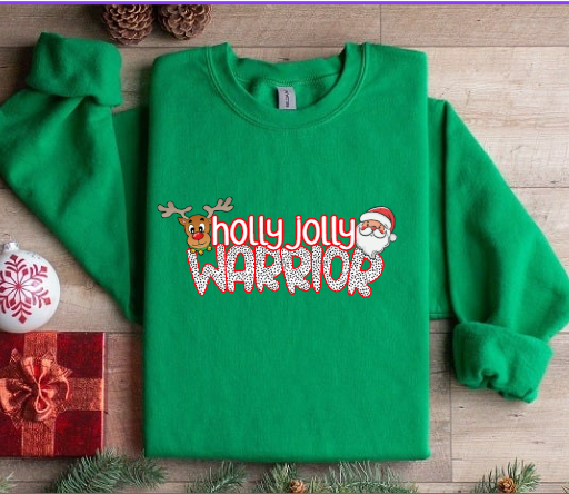 Holly Jolly - Warriors Crewneck