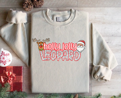Holly Jolly - Leopards Crewneck