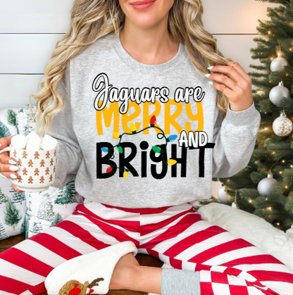 Merry & Bright - Jaguars Crewneck