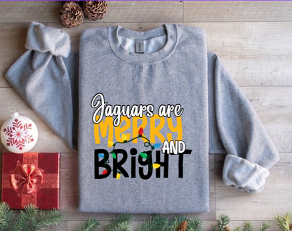 Merry & Bright - Jaguars Crewneck