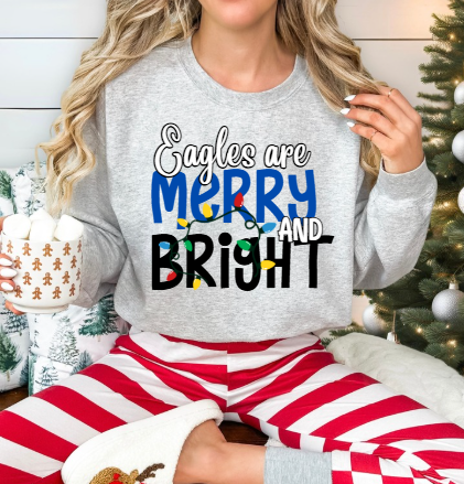 Merry & Bright - Eagles Crewneck