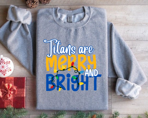 Merry & Bright - Titans Crewneck