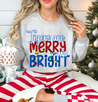 Merry & Bright - Tigers Crewneck