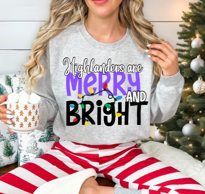 Merry & Bright - Highlanders Crewneck