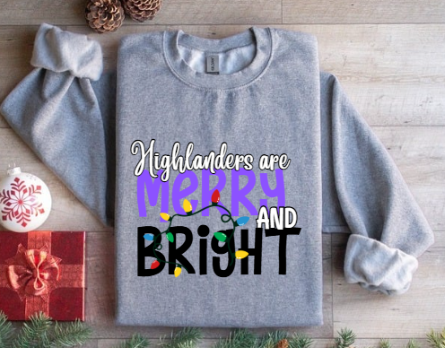Merry & Bright - Highlanders Crewneck