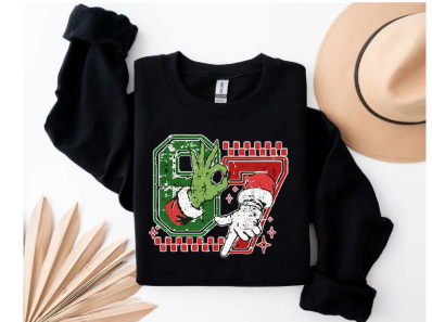 6 7 Grinch Jack Hands - Crewneck