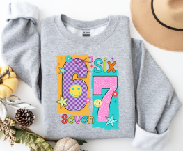 6 7 Pop Culture- Crewneck