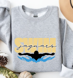 Aqua Script - TJ Swim Crewneck