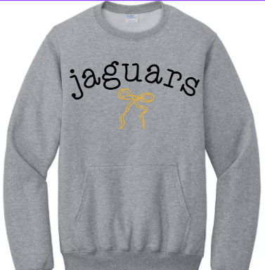 Spirit Script Bow  - Pocket Crewneck TJ