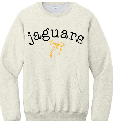 Spirit Script Bow  - Pocket Crewneck TJ