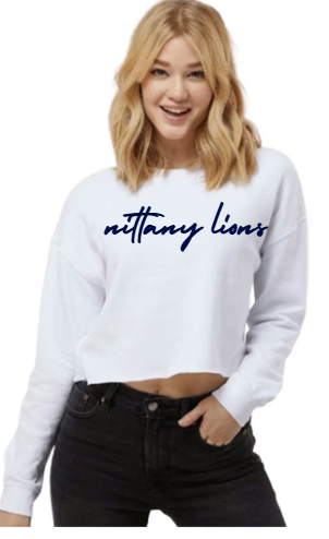 Simple Collegiate - Cropped Crew (Nittany Lions)