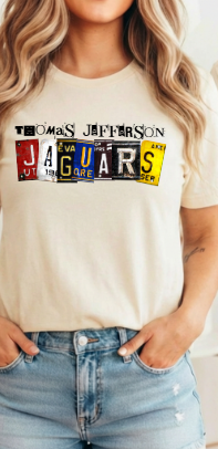 License Plate Jaguars-  Tshirt TJ