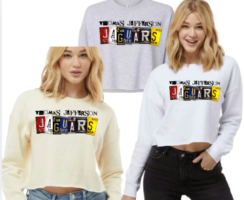 License Plate Jaguars - Cropped Crew TJ