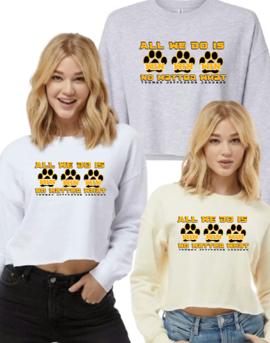 WN WIN WIN - Cropped Crew TJ