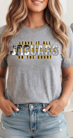 Leave it All On the Court Volleyball  - Tshirt TJ