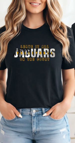 Leave it All On the Court Volleyball  - Tshirt TJ