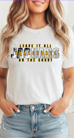 Leave it All On the Court Volleyball  - Tshirt TJ