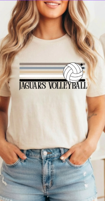 Retro Natural Stripe Volleyball   - Tshirt TJ