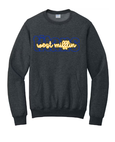 Signature Outline  - Pocket Crewneck WM