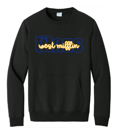 Signature Outline  - Pocket Crewneck WM