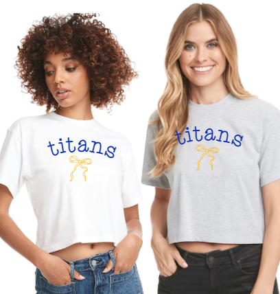 Spirit Script Bow - Cropped Tshirt WM