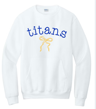 Spirit Script Bow  - Pocket Crewneck WM