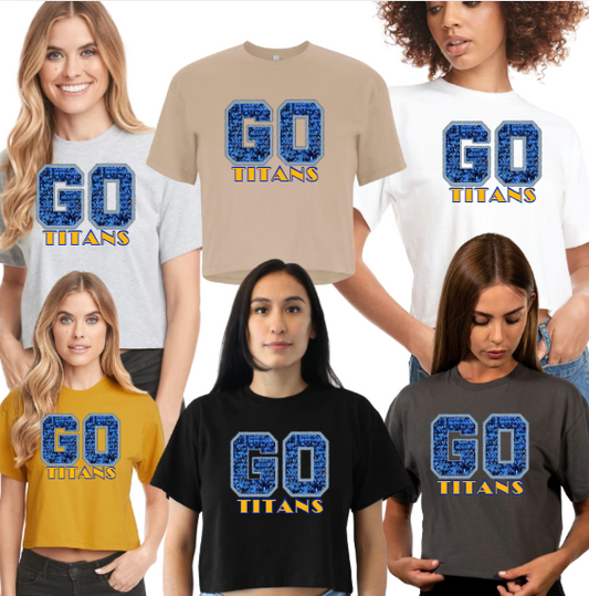 Game Day Glam - Cropped Tshirt WM