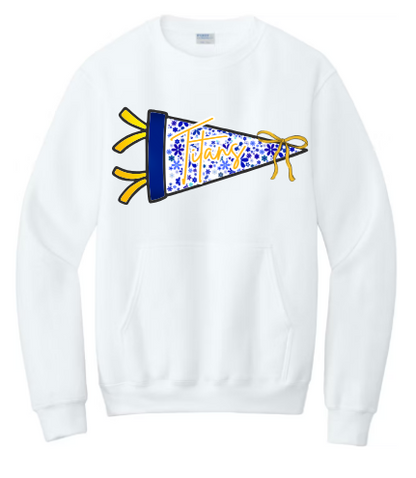 Sideline Sweetheart - Pocket Crewneck WM