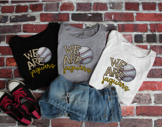 We Are - Jeweled Baseball TSHIRT Jaguars