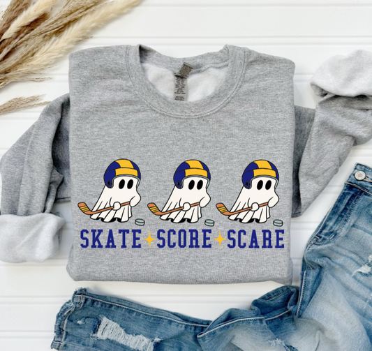Score, Skate, Scare - Predators Crewneck