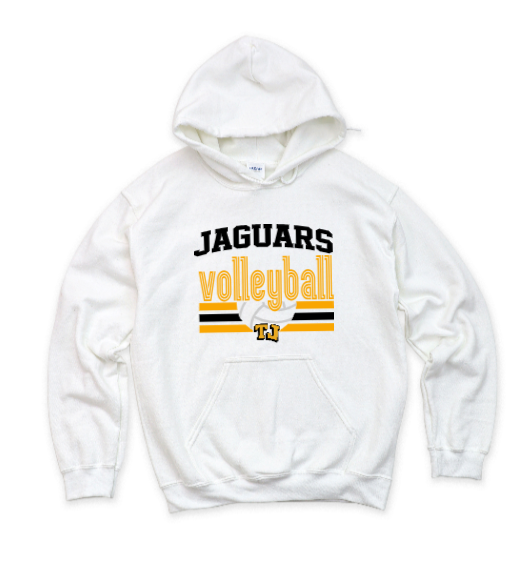 Volleyball Retro Art - TJ Jaguars Hoodie