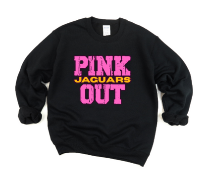 Z- Pink Out School Spirit - TJ Jaguars Crewneck