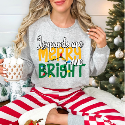 Merry & Bright - Leopards Crewneck