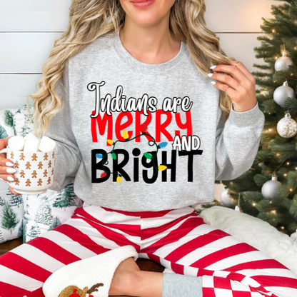 Merry & Bright - Indians Crewneck