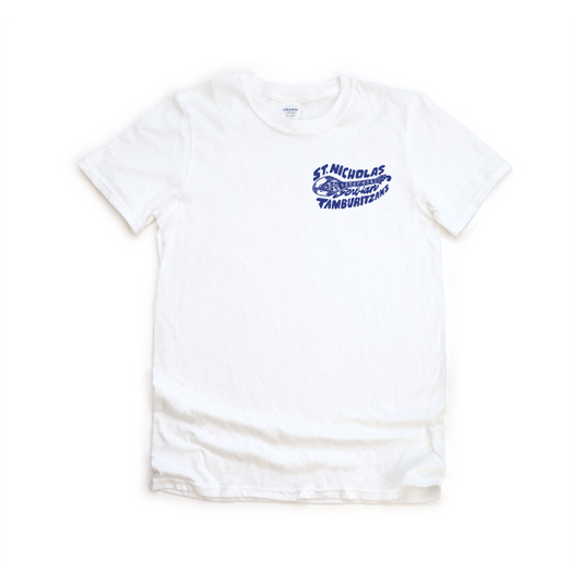 St. Nicholas Tamburitzans Tee- Design on Breast and Back